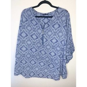 Cathy Woman Blue Blouse